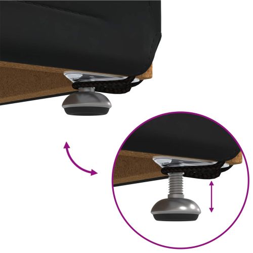 Стук Черно 81 x 41 x 40 cm Кадифе и инженерна дървесина