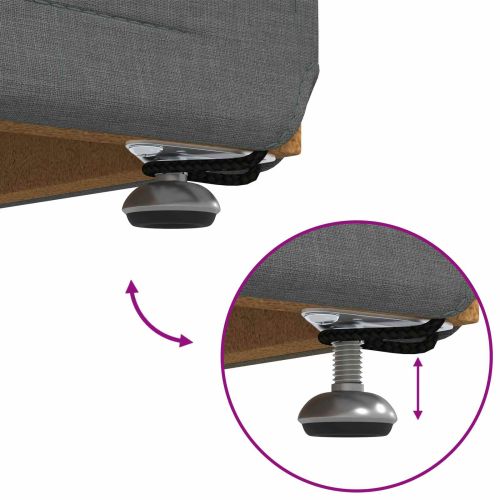 Стук Тъмен сив 101 x 41 x 40 см Текстил и конструирано дърво