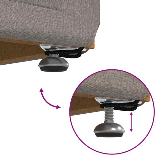 Стук Таупе 101 x 41 x 40 см Текстил и конструирано дърво