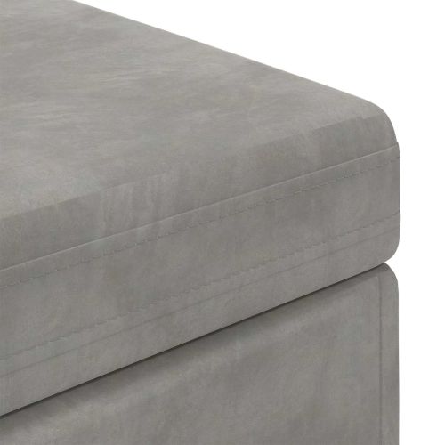 Стук Светлосиво 101 x 41 x 40 см Кадифе и инженерна дървесина