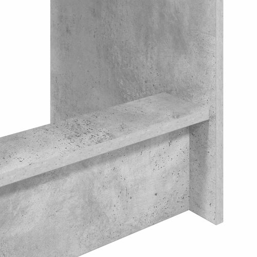 Легло с бюро Бетонно сиво Инженерна дървесина 100 x 45 x 75 cm