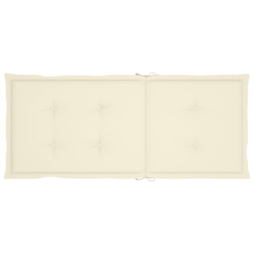 Градински накланящи се столове 2 бр с възглавници акация масив