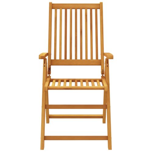 Градински трапезен комплект от 3 части, 85x85x74 см, акациево дърво масив