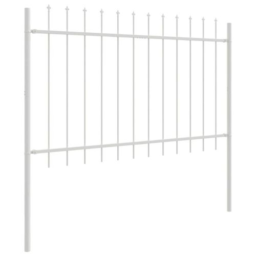 Градска ограда 7 pcs Бяло 11,9 x 1,2 м