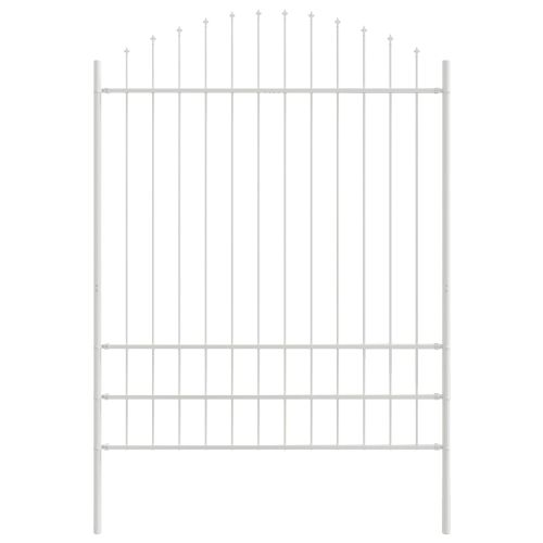 Градска ограда 7 pcs Бяло 170 x 225 см
