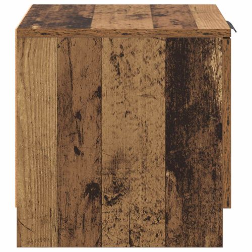Шкаф за легло 2 pcs Старо дърво 40 x 39 x 40см Инженерно дърво