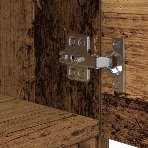 Шкаф за легло 2 pcs Старо дърво 40 x 39 x 40см Инженерно дърво