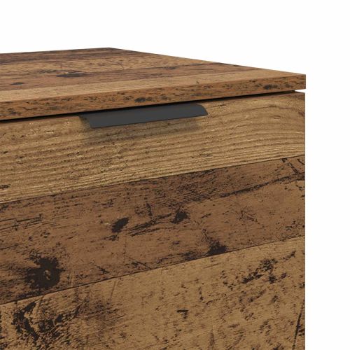 Шкаф за легло 2 pcs Старо дърво 40 x 39 x 40см Инженерно дърво