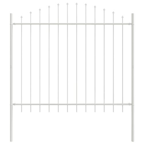 Градска ограда 8 pcs Бяло 170 x 165 см