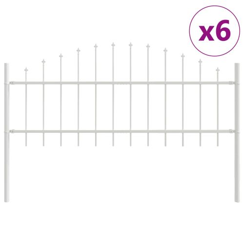 Градска ограда Woerden 6 pcs Бяло