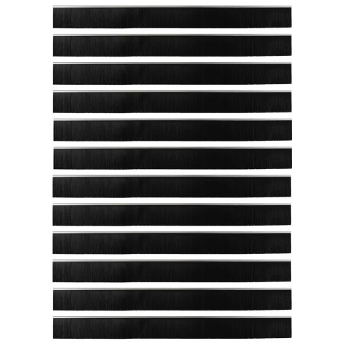 Самозалепващи се четки за уплътняване на врати 12 pcs Сребрист