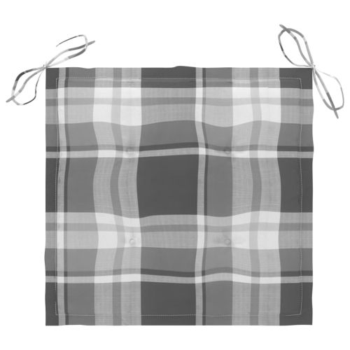 Градински столове с възглавници, 4 бр, акациево дърво масив