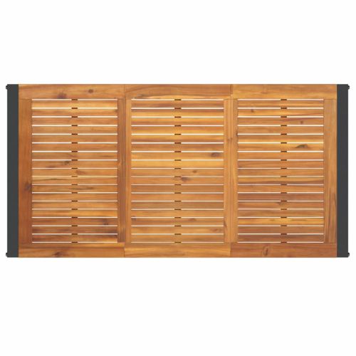 Комплект за хранене в градината 7 pcs Черен и кафяв полиратан