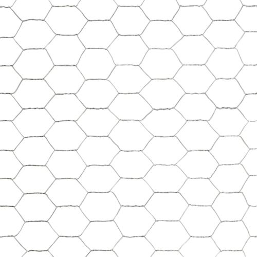 Кокошкарска мрежа, поцинкована стомана, 25x1,5 м, сребриста