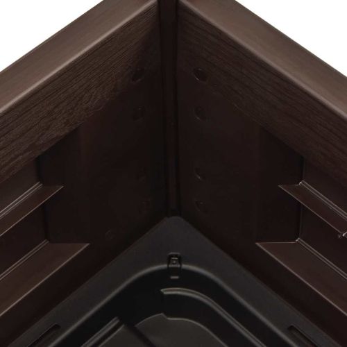 Градинска висока леха, PP, антрацит, 43x43x35 см