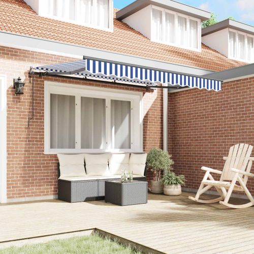 Сгъваем навес Синьо 250 x 200 cm текстил