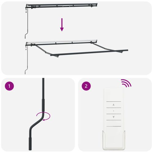 Сгъваем навес Синьо 250 x 200 cm текстил