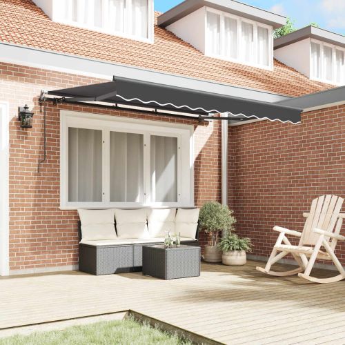 Сгъваем навес Антрацит 250 x 200 cm текстил