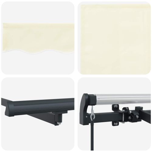 Сгъваем навес Крем 400 x 200 cm текстил