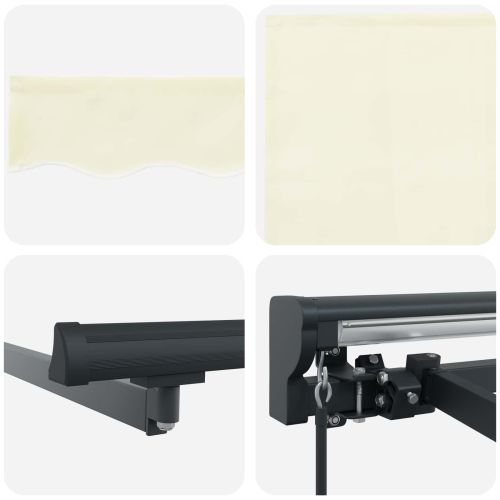 Рамка за сенник Крем 300 x 250 cm Полиестер с PU покритие