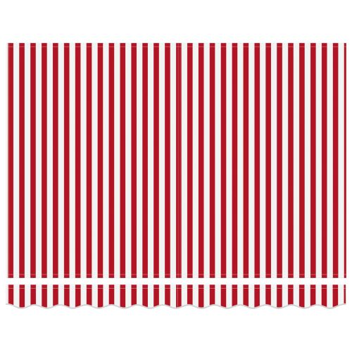 Сенник Червено и бяло 300 x 250 cm Полиестер и алуминий