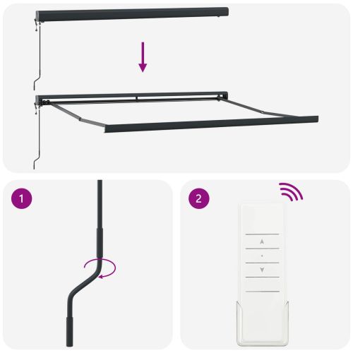 Сенник Многоцветен 300 x 250 x 165 см Полиестер и алуминий