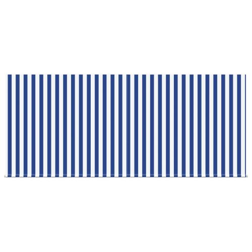 Сгъваем навес Синьо и бяло 350 x 250 cm Полиестер и алуминий