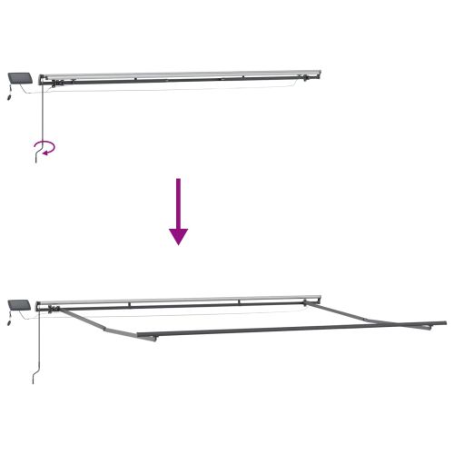 Сгъваем навес Оранжево и кафяво 450 ×300 cm текстил