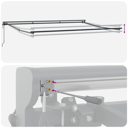 Рамка за сенник Многоцветен 450 × 300 cm
