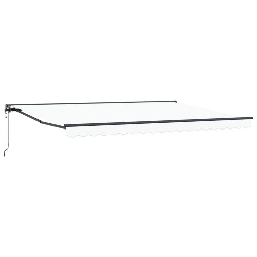 Рамка за сенник Бял 450 × 300 cm Полиестер с PU покритие