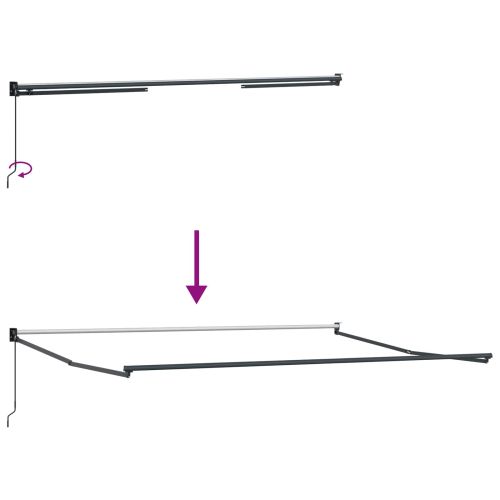 Сенник Жълт и оранжев 500 x 300 x 165 см Полиестер и метал