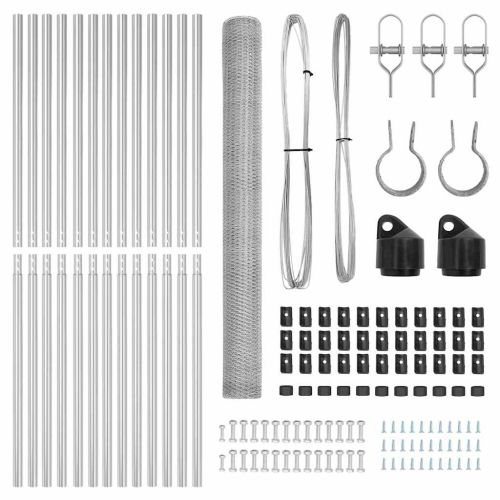 Стълб за ограда. Сребрист 25 x 1,5 м (25 мм мрежа) Стомана