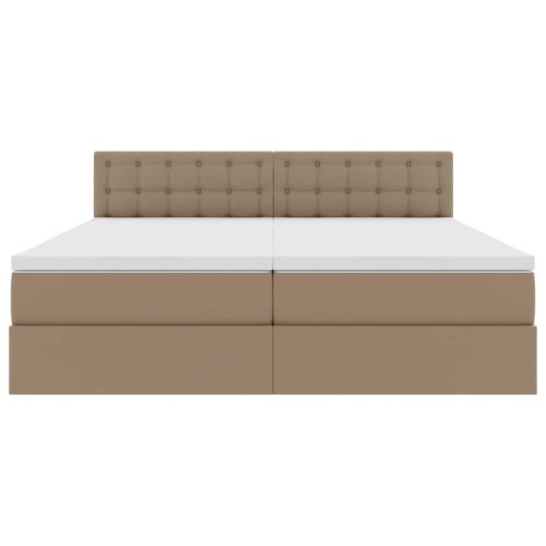 Легло с място за съхранение Капучино 180 x 200 cm Изкуствена