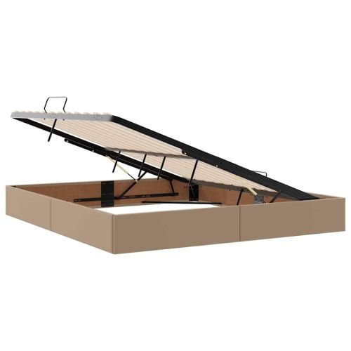 Легло с място за съхранение и LED с LED Капучино 180 x 200 cm