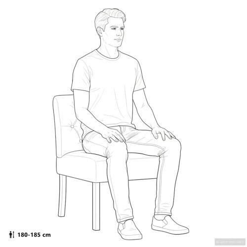 Ниско кресло, лен, дизайн с копчета