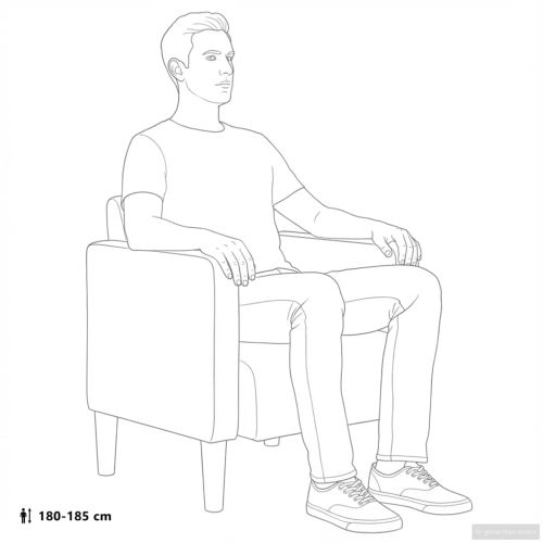 Разтегателен диван с подлакътници светложълт 54 см