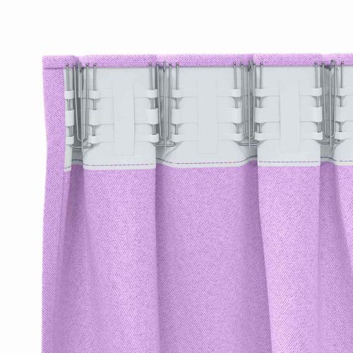 Завеси за затъмняване с пръстени 2 pcs Лилаво 140 x 140 cm