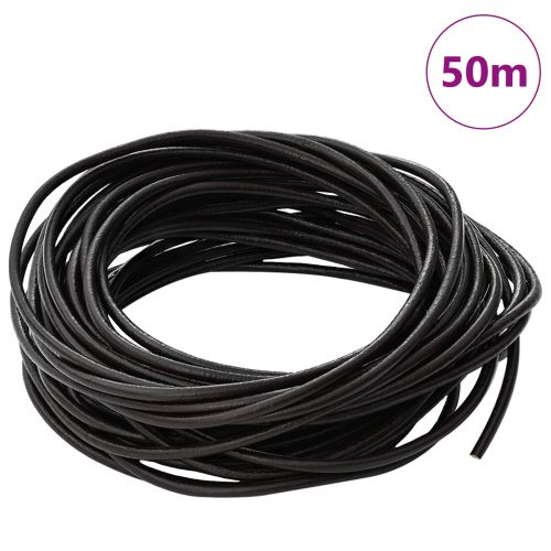Кожена връв 1 Тъмен кафяв Ø2,5 мм x 50 м Кожа