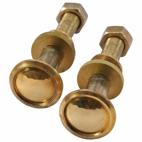 Резервни колела за шезлонг, 2 бр, тиково дърво масив