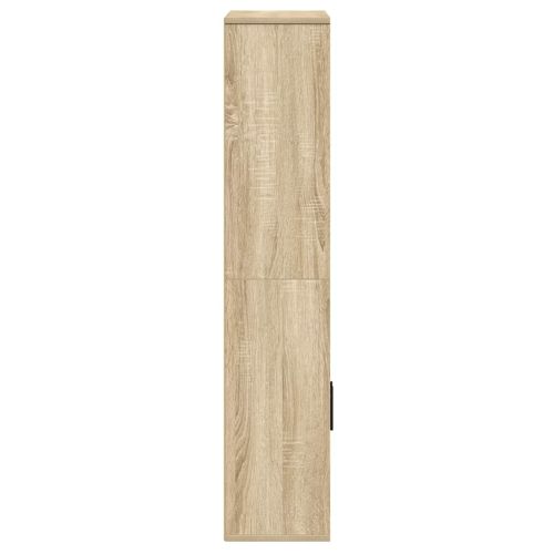 Библиотека, сонома дъб, 60x24x120 см, инженерно дърво