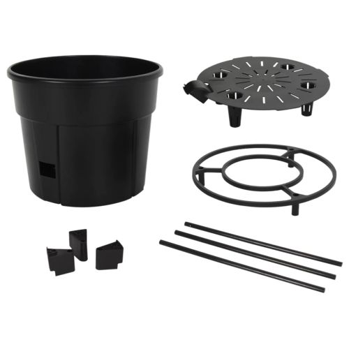 Декоративна саксия за домати антрацит Ø39x150 см полипропилен