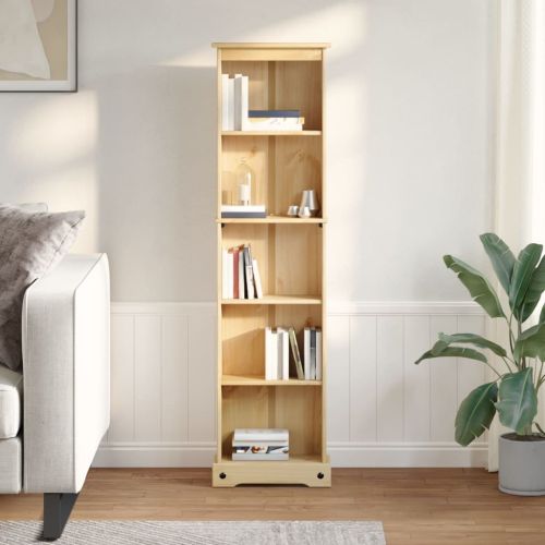 Етажерка за книги "Corona" 46x20x170 см масивно дърво бор