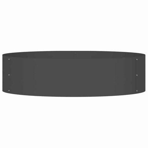 Пръстен за саксия Черно 80 x 80 x 20 cm