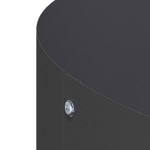 Пръстен за саксия Черно 80 x 80 x 20 cm