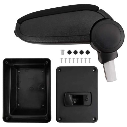 Подлакътник за кола черен 17x40x(31-49) см ABS