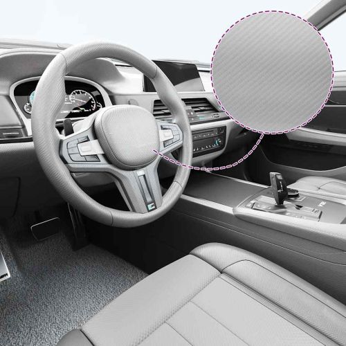 Фолиа за кола, 2 бр, 4D сребристи, 100x150 см+50x150 см