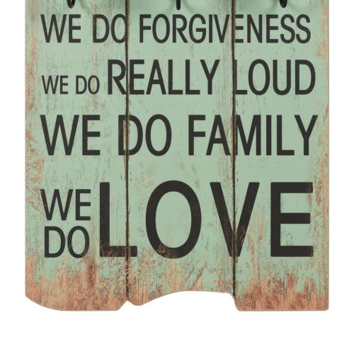 Закачалка за дрехи с 6 куки, 120х40 см, "HAPPY LOVE"