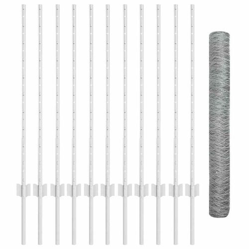 Ограда с пост Сребрист 1 x 25 m Стомана