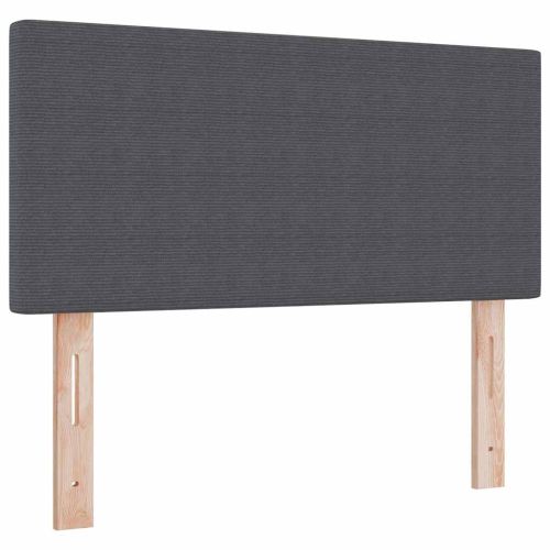 LED кутия за пружини с легло Тъмен сив и бял 80 x 200 cm