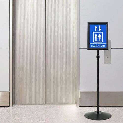 Поставка за плакат Сребрист a4 PVC и стомана